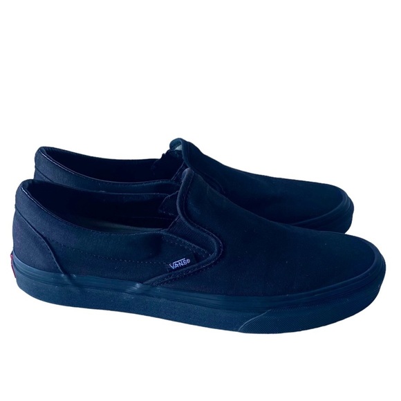Vans Shoes - VANS Classic All Black Slip On Shoe Women’s 10.5 Men’s 9